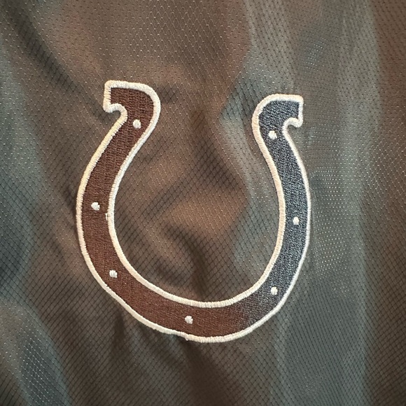 Reebok NFL Indianapolis Colts Mens Football Gray Windbreaker Rain Jacket Medium - Picture 3 of 8